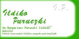 ildiko puruczki business card